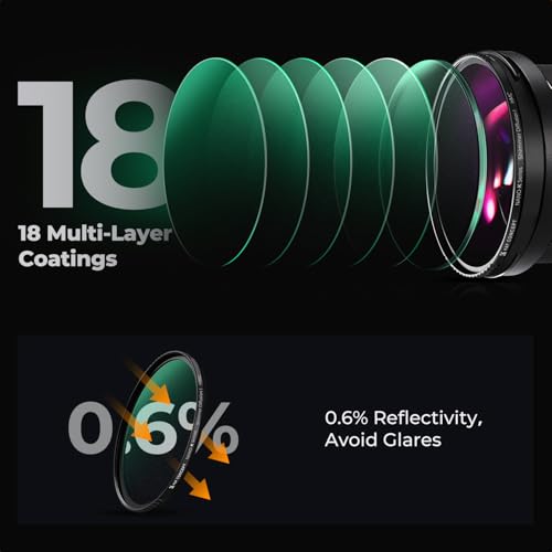 K&F CONCEPT 72mm Shimmer Diffusion 1 Effect Filter