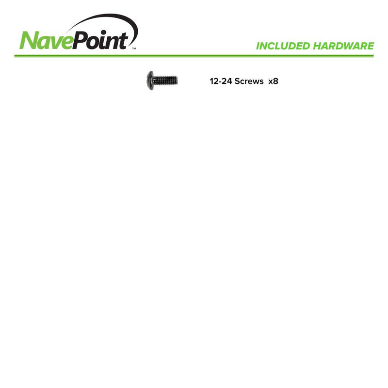 NavePoint 2U Vertical Rack Rail Pair DIY Kit with Hardware, Black