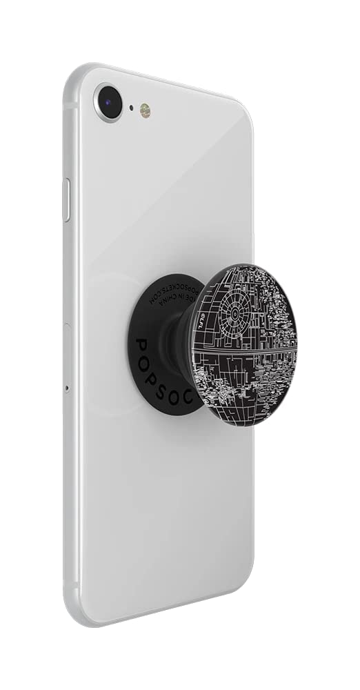 PopSockets Phone Grip with Expanding Kickstand, Star Wars - Death Star Alum