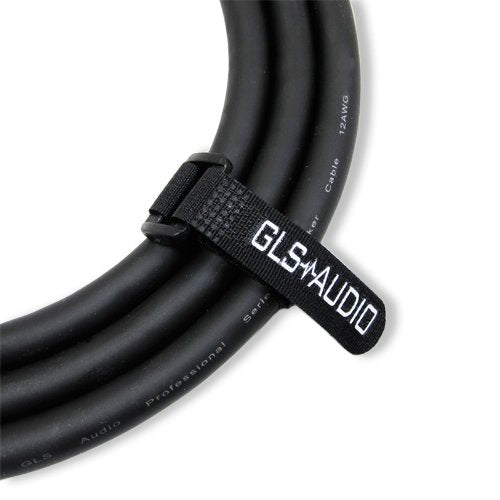 GLS Audio Speaker Cable 1/4 inch to 1/4 inch - 12 AWG Professional Bass/Guitar Speaker Cable for Amp - Black, 25 Ft. 25 feet