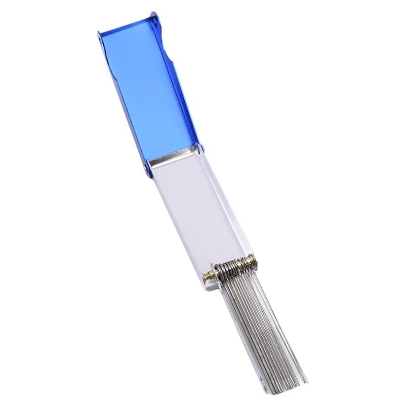 [AUSTRALIA] - Blue Needle File Set Luthier Sperrins Guitar Nut Slotting File Saw Rods Slot Filing Set Needle File Set Replacement Tools Tip Cleaner Files Guitar Tools Instrument Accessories 