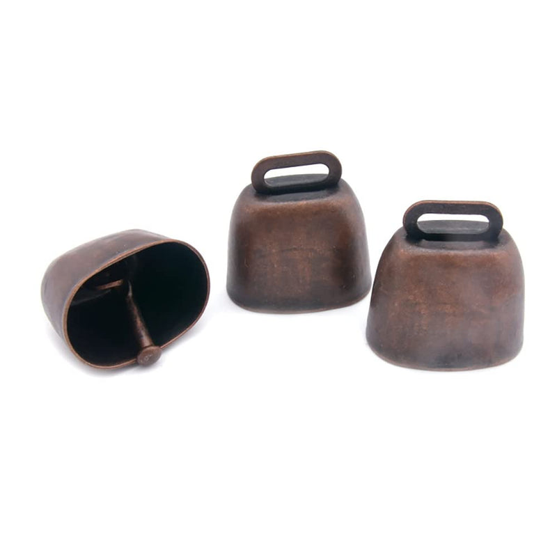 2 Pcs Cow Horse Sheep Grazing Copper Bells,Cattle Farm Animal Loud Red Bronze Bell,Pet Anti-Theft Bell,Small Brass Bell New Years, Wedding Bells & Chimes Percussion Musical Instruments, 2x3cm
