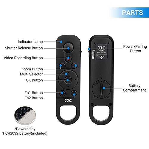 JJC Wireless Bluetooth Remote Control for Nikon, Replaces Nikon ML-L7 For Select Nikon Cameras