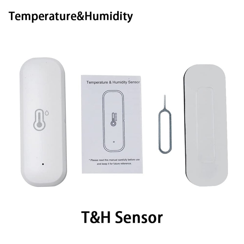 Tuya Zigbee Home Hygrometer Thermometer Sensor WiFi Temperature Humidity Sensor with Wireless Smart Temperature Humidity Detector 1 Zigbee (Need zigbee gateway)