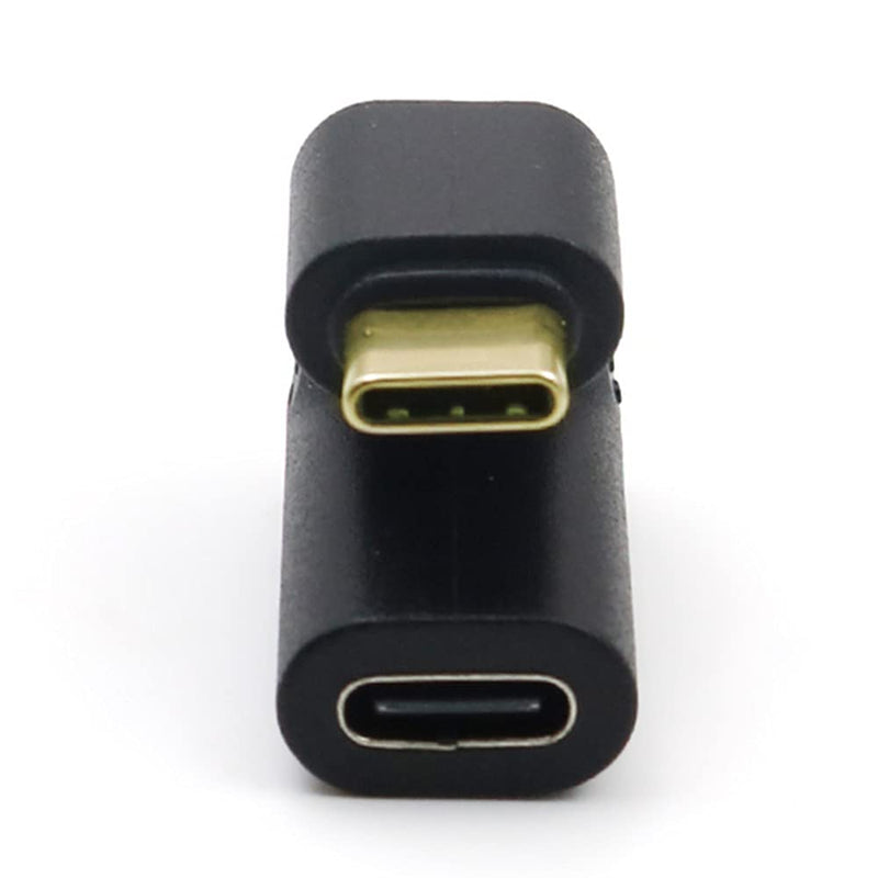 USB C U Shape Adapter, Qaoquda 180 Degree Angled USB 3.1 Type C (USB-C) Male to Female U Shape Adapter 4K60hz Resolution 10Gbps for Laptop, Tablet & Mobile Phone