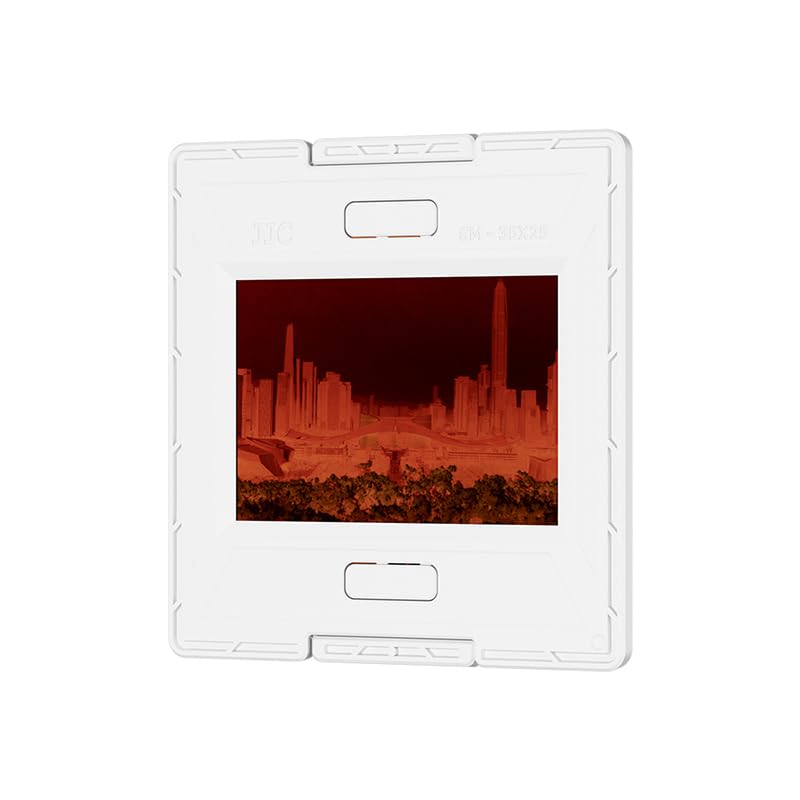 JJC Negative Slide Film Cutter with 25 Pieces Slide Mount Holder for 35mm Slide, Compatible with Scanner Projector Viewing