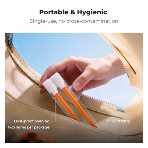 K&F CONCEPT 50 Foam Cleaning Swabs,for Electronics,Camera,Deep Cleaning 50PCS