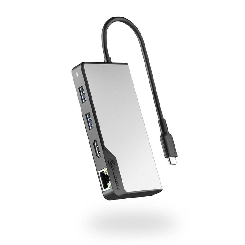 ALOGIC USB-C Fusion Alpha 5-in-1 Hub V2-2 x USB-A 3.1 Gen 1, 1 x USB-C 3.1 Gen 1 & 100WPD, 1 x HDMI 4K@60Hz, and 1 x Gigabit Ethernet