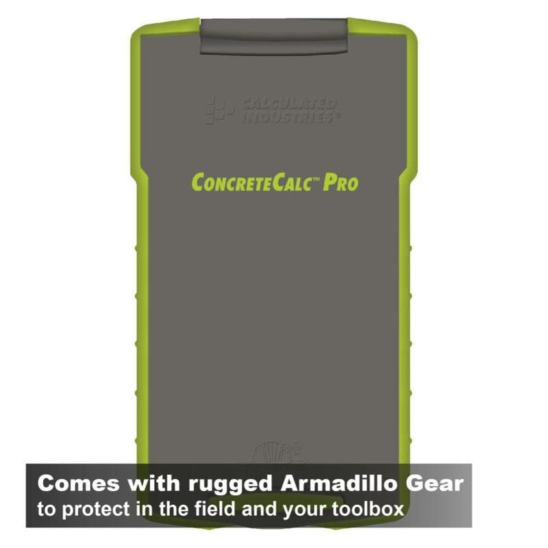 Calculated Industries 4225 ConcreteCalc Pro Advanced Feet-Inch-Fraction, Metric Construction-Math Calculator Tool for Concrete, Masonry, Paving Contractors and Estimators | Advanced Feet-Inch-Fraction, Metric, For Concrete, Masonry, Paving Contractors ...