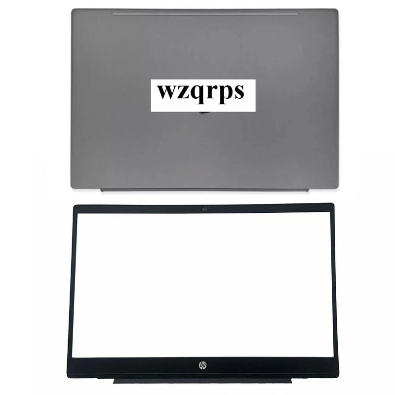 New Replacement Laptop LCD Cover Back Rear with Hinges and Front Bezel Frame for HP Pavilion 15 CS 15-CS 15-CW 15T-CS 15Z-CW Series L23879-001 Gray