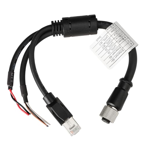 Ethernet Power Function Debugging Cable for DJI Livox Mid-360 LiDAR Sensor to Computer, 1 to 3 Splitter, M12 Aviation A-Coded 12 Pin Female Connector to RJ45 and Flying Leads, 50cm 50 cm 1-to-3 splitter cable
