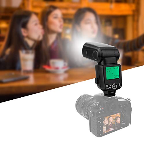 Acouto Camera Flashlight Plastic TR-960II Professional Flash Light On Camera External for Camera Flash Light