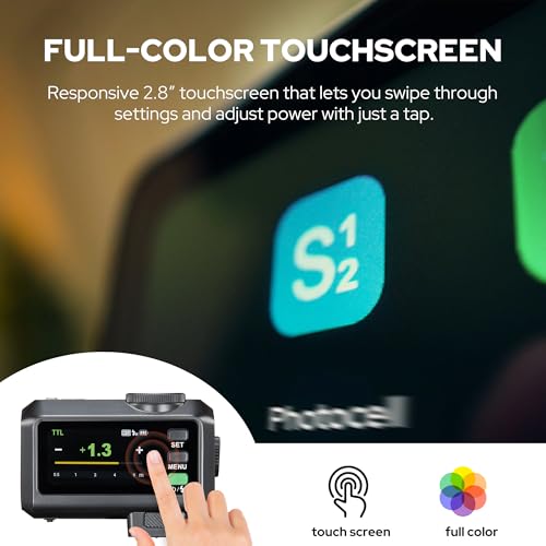 GODOX iT30 Pro N TTL mini TTL Wireless Camera Flash Compatible for Nikon Cameras, 2.4G Wireless Touchscreen Flash, Built-in Lithium Battery (IT30 PRO N (Black)) IT30 PRO N (Black)