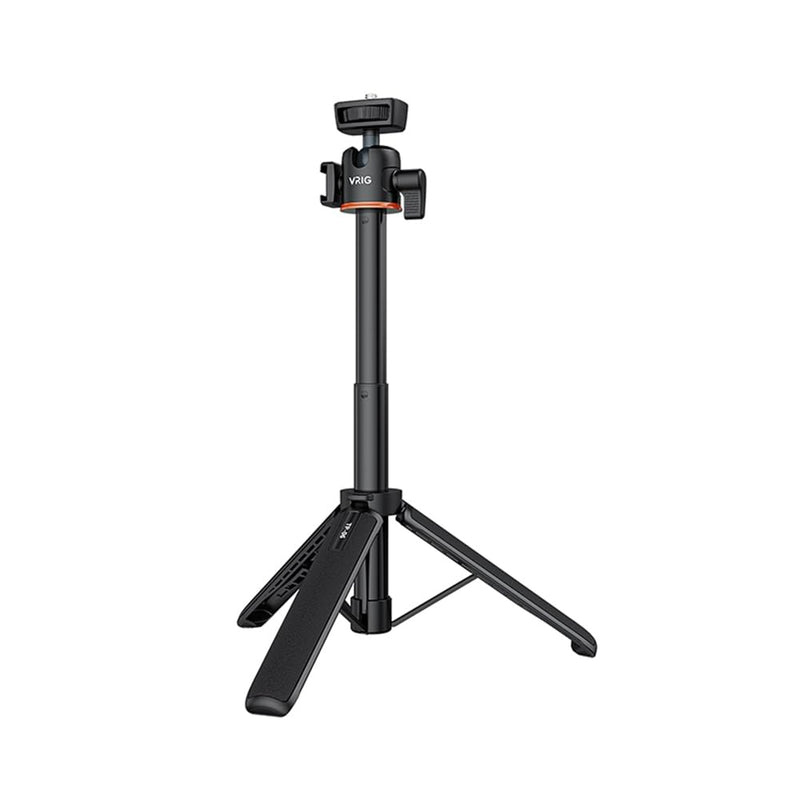 BTG Extension Pole Tripod for Extension Pole Desktop Tabletop Tripod for DJI Pocket 3 2 Action 5 4 3 Insta360 X4 X3 Go 3 Go 3S Selfie Stick Tripod Self Portrait Live Streaming Vlog Shooting