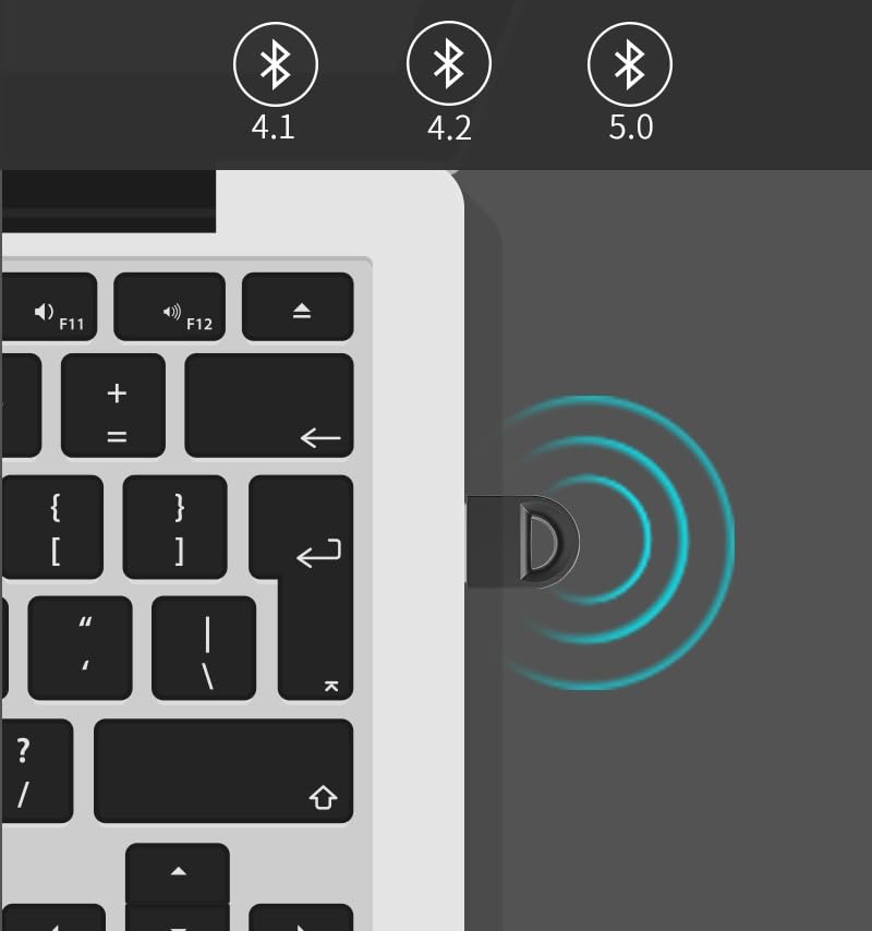 [AUSTRALIA] - USB Bluetooth 5.1 Adapter, Wireless Bluetooth Dongle Transmitter Receiver, Driver-Free, for Desktop,Laptop,Keyboard,Mouse,Headset,Speaker,Printer 