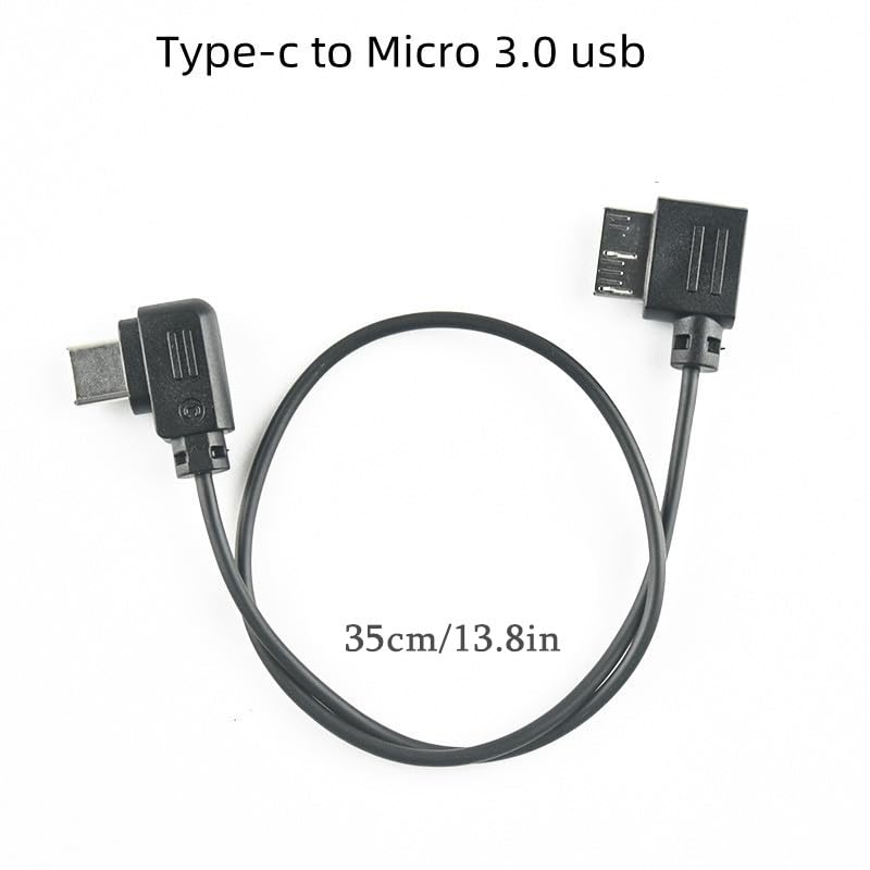 [AUSTRALIA] - for canon 5d4 release cable nk d850 cable Dji Ronin R cable to-Rs2 rsc2 rs3 rs4 Handheld stabilizer camera connection cable d850 camera control cable/shutter release connection cable (Micro 3.0-USB) Micro 3.0-USB 
