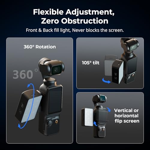 SmallRig Mini LED Video Light, for DJI Osmo Pocket 4P/4/3 Accessories RGB