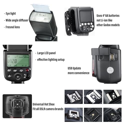Godox TT600S Thinklite GN60 2.4G Wireless Camera Flash Speedlite for Sony Diffuser Kit for Sony MI Shoe