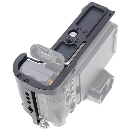 FocusFoto Camera Cage for Nikon Z6 III Mirrorless Camera, Aluminium Z6III Cage with Nato Rail, Cold Shoe, 1/4"-20 Screw Mount, 3/8"-16 Locating Holes for Arri Grip, Quick Release Plate for Arca Tripod