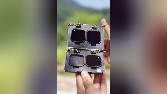 NEEWER ND & CPL Filter Set Compatible with Insta360 Ace Pro, ND16 ND32 ND64 CPL 4 Pack Action Camera Accessories Polarizer Neutral Density Filters with Multi Coated Optical Glass & Slim Aluminum Frame 4 Pack ND/CPL
