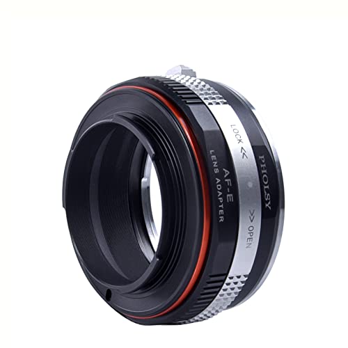 PHOLSY Lens Mount Adapter Manual Focus: Compatible with Sony A (Minolta AF) Lens to Sony E (NEX) Camera Body, Compatible with Sony A to E, Sony A to NEX Sony A / Minolta AF to Sony E