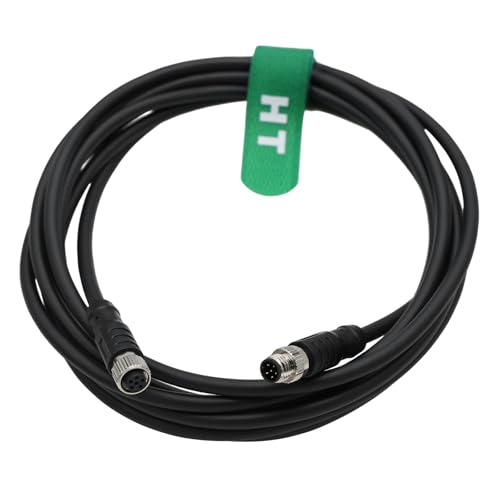 M8 for Basler Camera ace 2 V, Boost R, Racer 2 S, Vision System Sensor Industrial Automation Control, 6 Pin A-Coded, Shielded, 5m M8 6 pin female to male