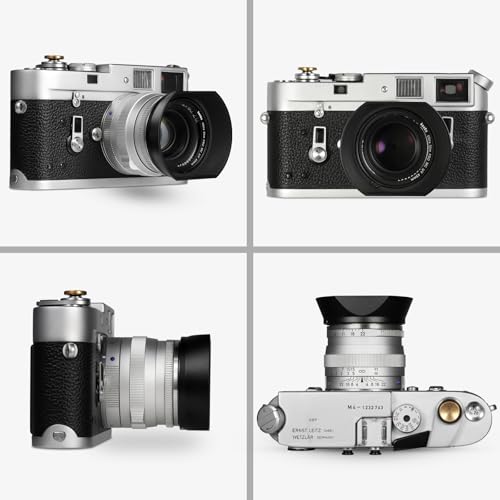 Haoge LH-ZV02MB Square Metal Lens Hood for Voigtlander Nokton 35mm f/1.4 II, 40mmF1.4 VM 50mm f1.5 II VM 28mm f1.5,Carl Zeiss 35mm f2 ZM,35mm f2.8 ZM, Planar T* 2/50 50mm f2 ZM Lens Black