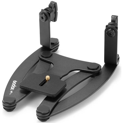 Godox MF12 Compact Camera Flash Bracket for Dental Flash System, Godox MF-DB Bracket for MF12 Flash Black