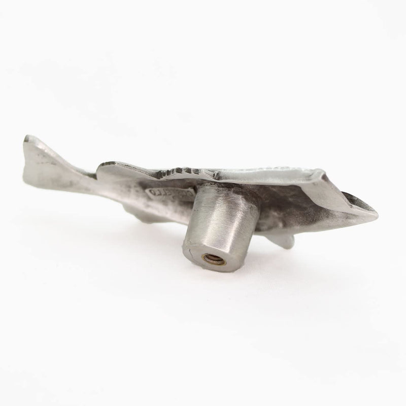 Costello Coastal - Bass Cabinet Knob (Left Facing) - Artist Designed Pewter Hardware Left Facing
