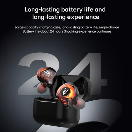 Sabbat G12 Elite TWS Wireless Bluetooth 5.4 Earbuds Gaming Music Noise Reduction in-Ear Headphones with Mic 6D Soundscape Charging Case Suitable for iOS, Android(Truth) Truth