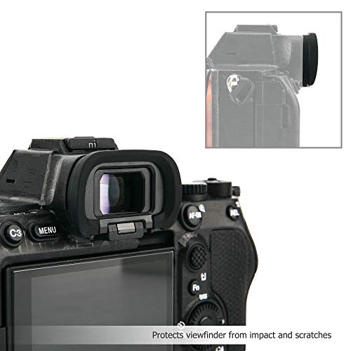 [Extension Oval Design+2 Pack Silicon Camera Eyepiece] for Sony A7R V A7 IV A7M4, A7S III and A1