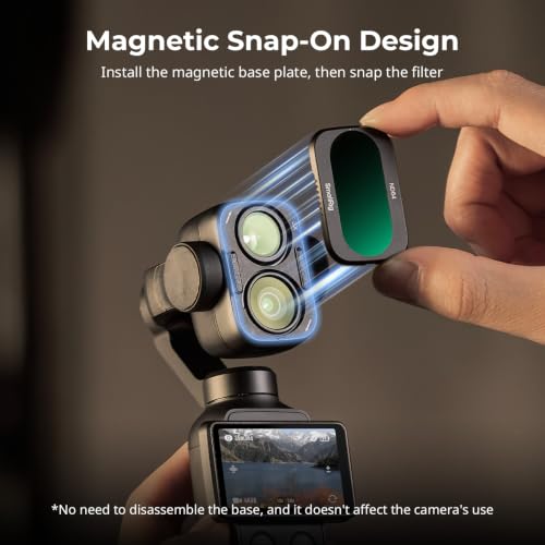 SMALLRIG ND 16 ND64 ND256 & CPL & Black Mist Filter for DJI Osmo Pocket 4P ND16+64+256 & CPL & 1/4 Black Mist