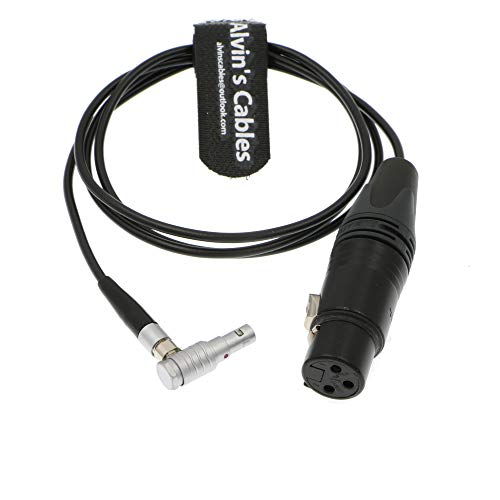 Alvin's Cables Arri Alexa Mini Audio Cable 5 Pin 00 Male to XLR 3 Pin Female right angle 5 pin 1m
