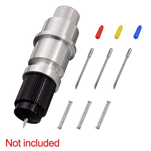 AFUNTA 30 pcs 30/45 /60 Degree Carving Knife Vinyl Cutter Plotter Cutting Blades for CB09 CB09U Graphtec – Blue, Yellow, Red