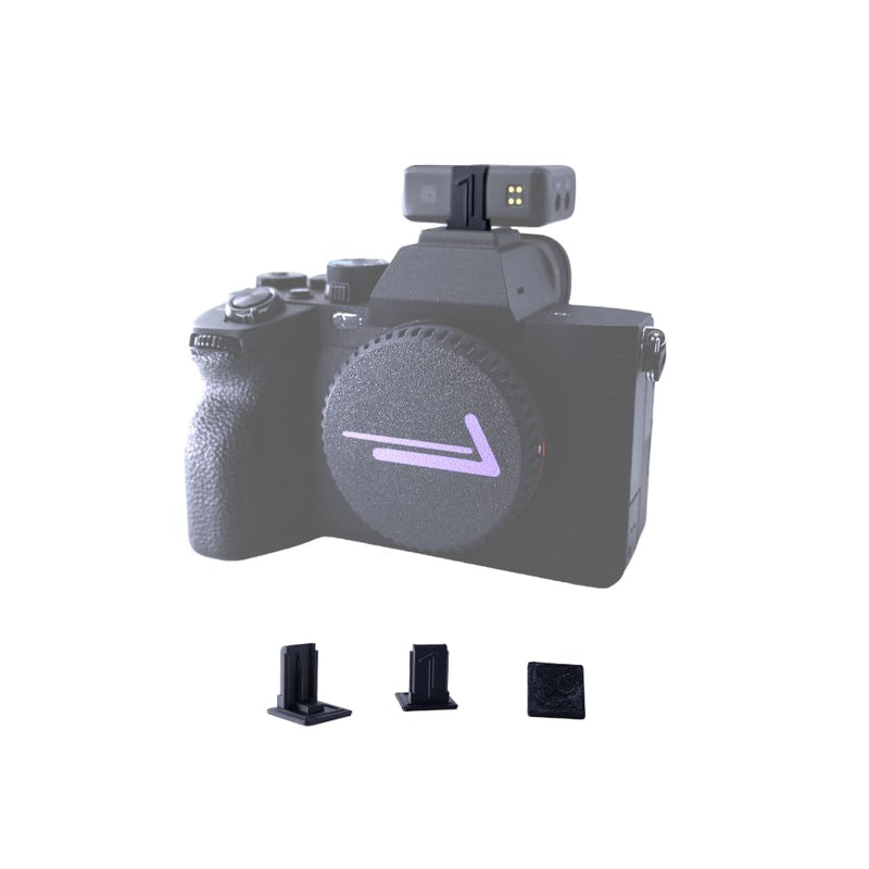 [AUSTRALIA] - Cold Shoe Mount Replacement for DJI Mic, 3D Printed, Fits Camera Hot Shoe Mounted (3 Pack), Black, BCDM1M 