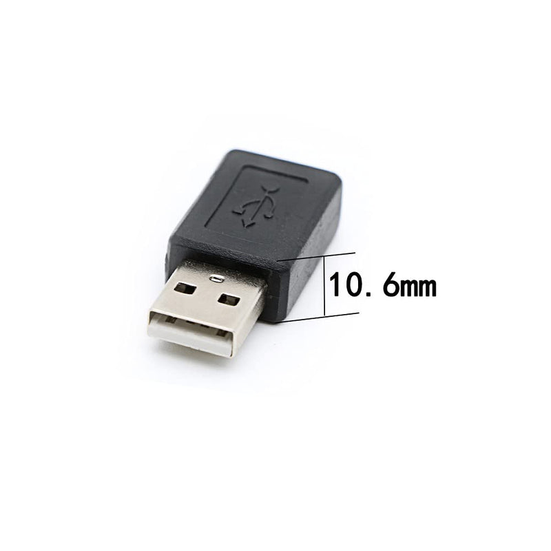 3 Pack USB 2.0 A Male to USB Micro Female Adapter Converter