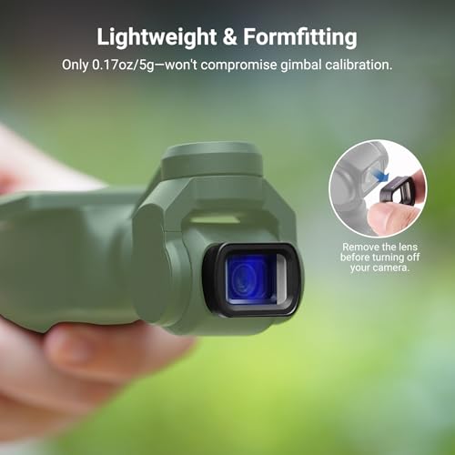 NEEWER 1.2X Blue Anamorphic Lens Compatible with DJI Osmo Pocket 3 / Pocket 4 / Xtra Muse, HD Magnetic Widescreen Blue Streak Effect Lens + 2X Screen Protector Accessories, FL-C56 1.2X Blue Anamorphic Lens(Metal)