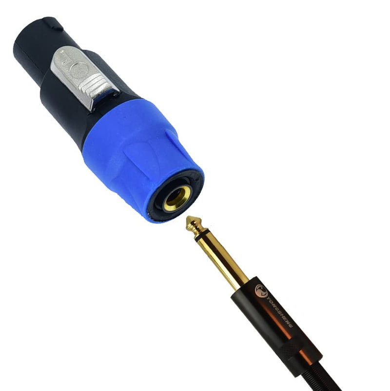 Arklove Speakon to 1/4 Female Adapter na4ljx Connector Upgraded 1/4" inch ts Jack to NL4FC Male Converter are for Converting Cable to NL4FC Plug for pa dj Speaker/Amplifier/Mixer (Adapter - 4PCS)