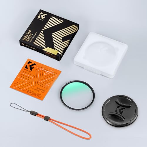 K&F Concept 77mm MCUV Lens Protection Filter with Filter Cap Cleaning Cloth