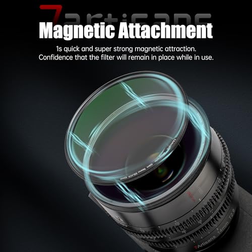 7artisans Nano Magnetic Filter UV Filter ND Light Reduction Filter/CPL Polarization Filter/GND Gradient Filter/Black Mist 1/4 Portrait Photography Filter Suitable for Lens(67mm MRCUV) 67mm Magnetic MRCUV