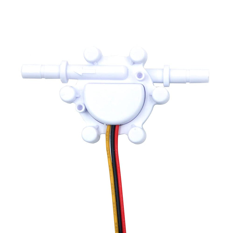 ANCLLO 1/4" Hall Effect Water Flow Sensor Switch Flow Meter Meter Liquid Meter DC 5V 0.25-5L/min