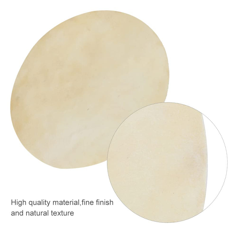 Drum Head Buffalo 2PCS Faux Leather Consistent Clear Sound Accessory for African Drums Bongos (9.0 inches)- Skin Replacement 9.0 inches