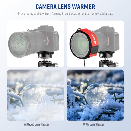 NEEWER 23.6"/600mm USB Lens Heater Warmer with 3 Temperature Settings, Dew Heater Strip Prevents Dew Fog Condensation for DSLR Mirrorless Camera Telescope Binocular Astrophotography, HW-23B 600mm