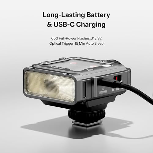 VILTROX Spark Z3 TTL Mini Camera Flash for Canon, Gray