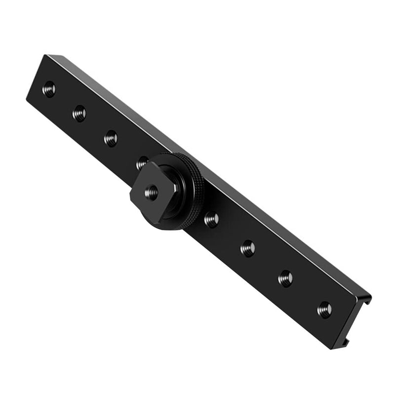 [AUSTRALIA] - BGNing Dual Cold Shoe Extension Bar, Cold Shoe Splitter, 18cm Extension Rail Bracket Bar 1/4" Screw Cold Shoe Mount for Flash Speedlite Video Light Microphone 
