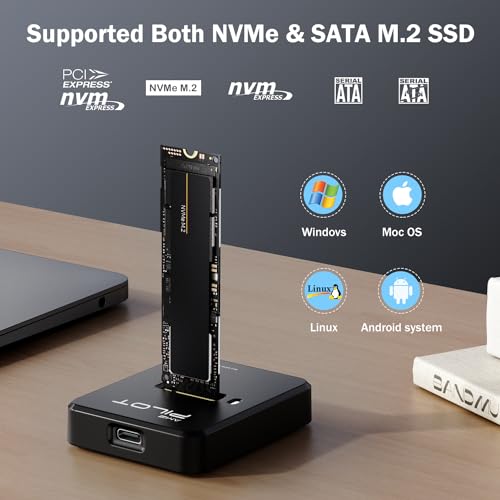 40Gbps M.2 Dock + M.2 SSD Reader Adapter - SD03 Plastic+C50D-R