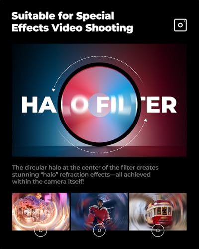 K&F CONCEPT 58mm Spiral Halo Camera Lens Filter