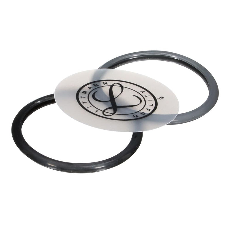 3M Littmann Stethoscope Spare Parts Kit – Classic II Pediatric Diaphragm Assembly, Includes Black & Gray Rim, Floating Diaphragm, 40012