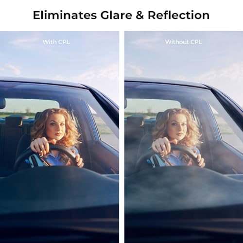 Beschoi 72mm Polarizer Filter 30 Layer Multi-Resistant Nano Coated Circular Polarizing Filter(CPL) with HD Optical Glass/Ultra Slim Frame, Reduce Glare/Enhance Contrast/Reduce Reflection