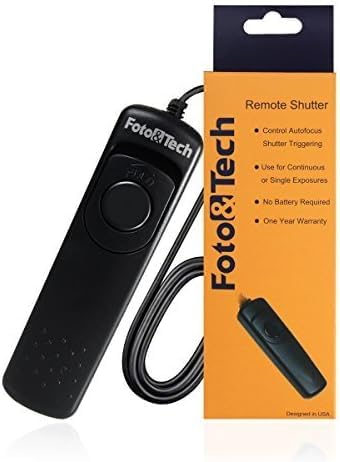 [AUSTRALIA] - Foto&Tech RS-60E3 Wired Remote Shutter Release Compatible w EOS R6 Mark III R7 T8i T7i T6i T6S T5 T5i T4i T3i T3 XT XTi SL3 SL2 RP R M 77D 80D 70D 60D 700D 650D 600D 550D 500D R8 